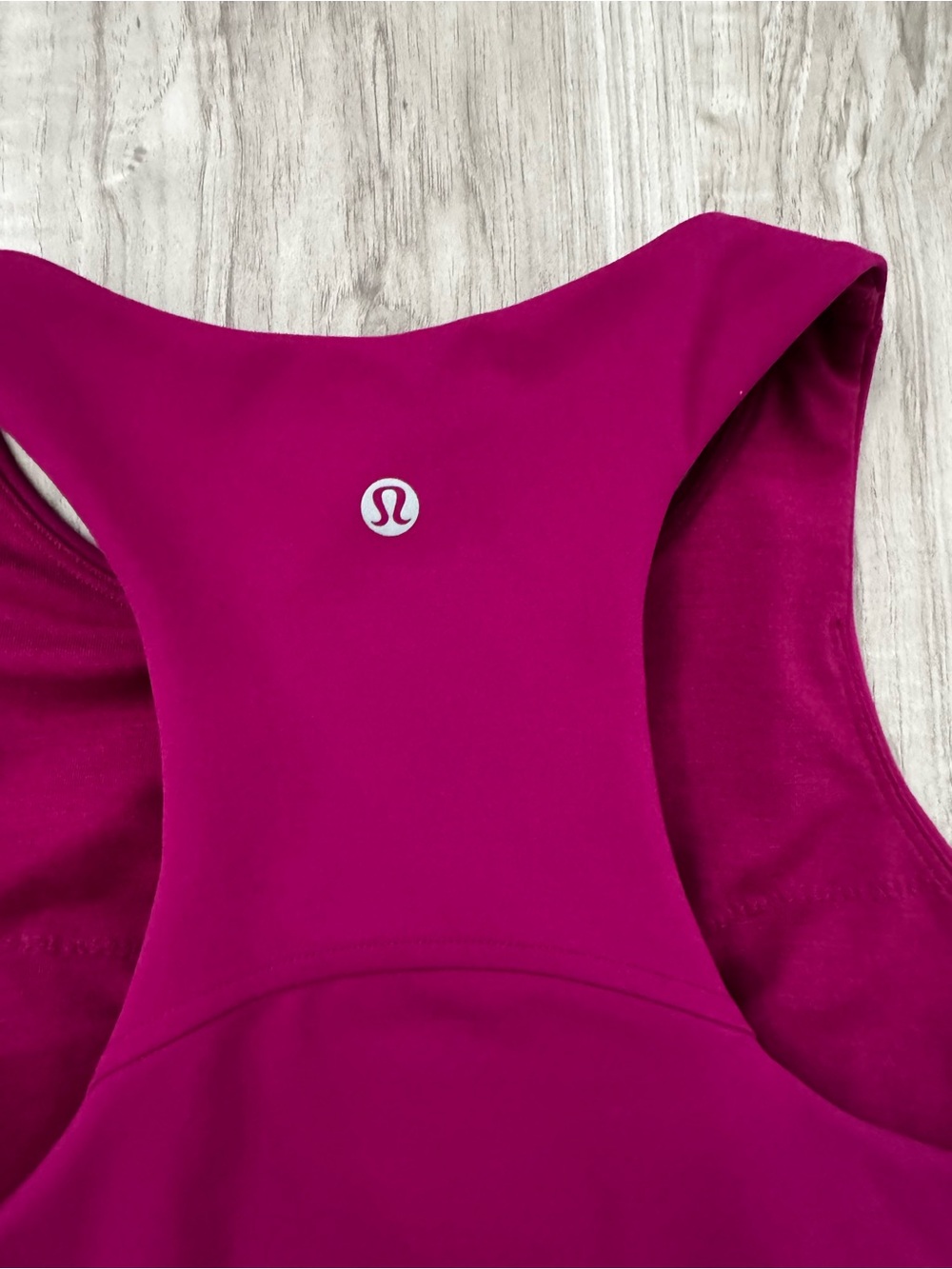 Lululemon Wunder Train Racerback Tank Top Built-In Bra Magenta Purple Size 6 - Picture 4 of 5